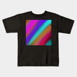 Watercolor stripes abstract Kids T-Shirt